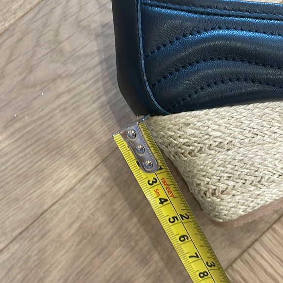 Ron White Ellary Espadrille Wedge Sandals | Quilted Leather  Heels | Size 8 US - Picture 11 of 11